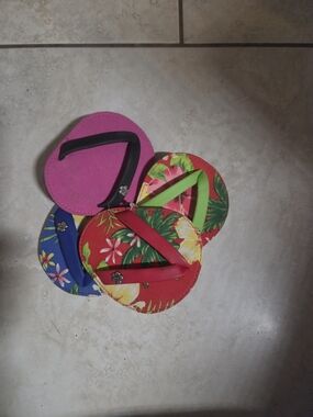 NWOT Drinkwear Flipflop Coasters For Wine Glass Set Of 4